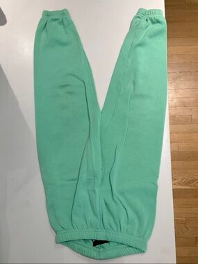 Katie J NYC Mint Green Jogger Sweatpants
